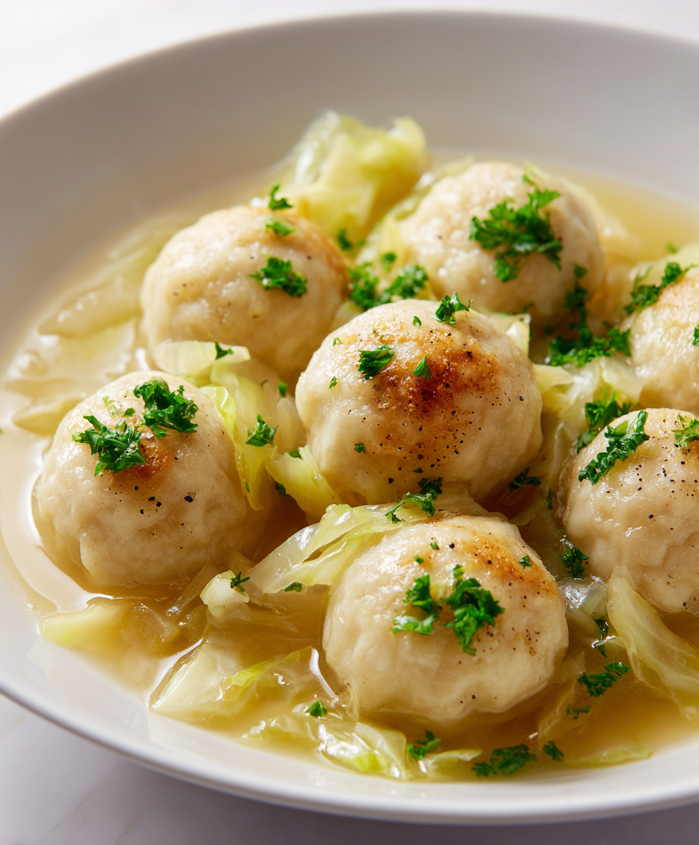 German Cabbage and Dumplings
