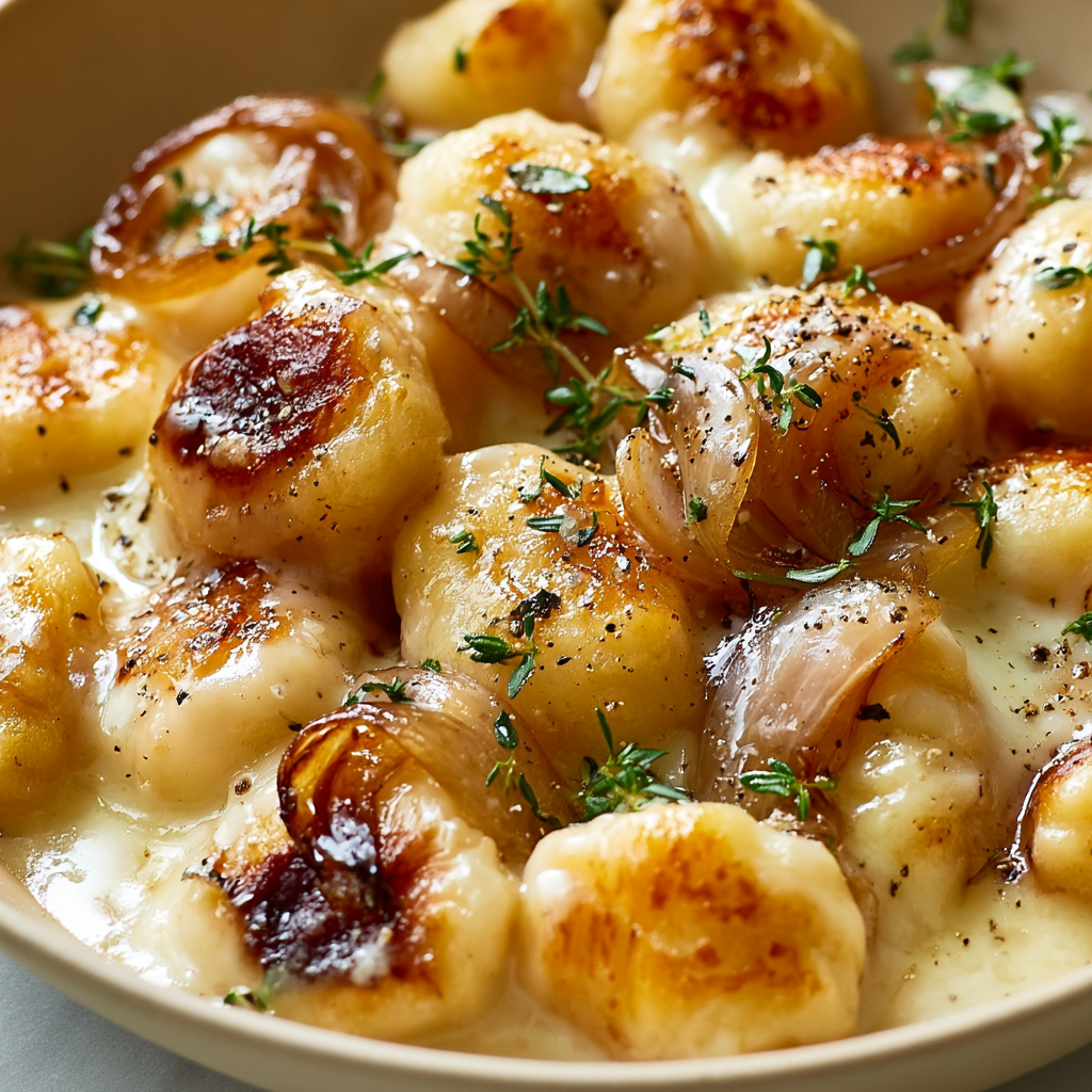 Caramelized Onion Gruyère Gnocchi