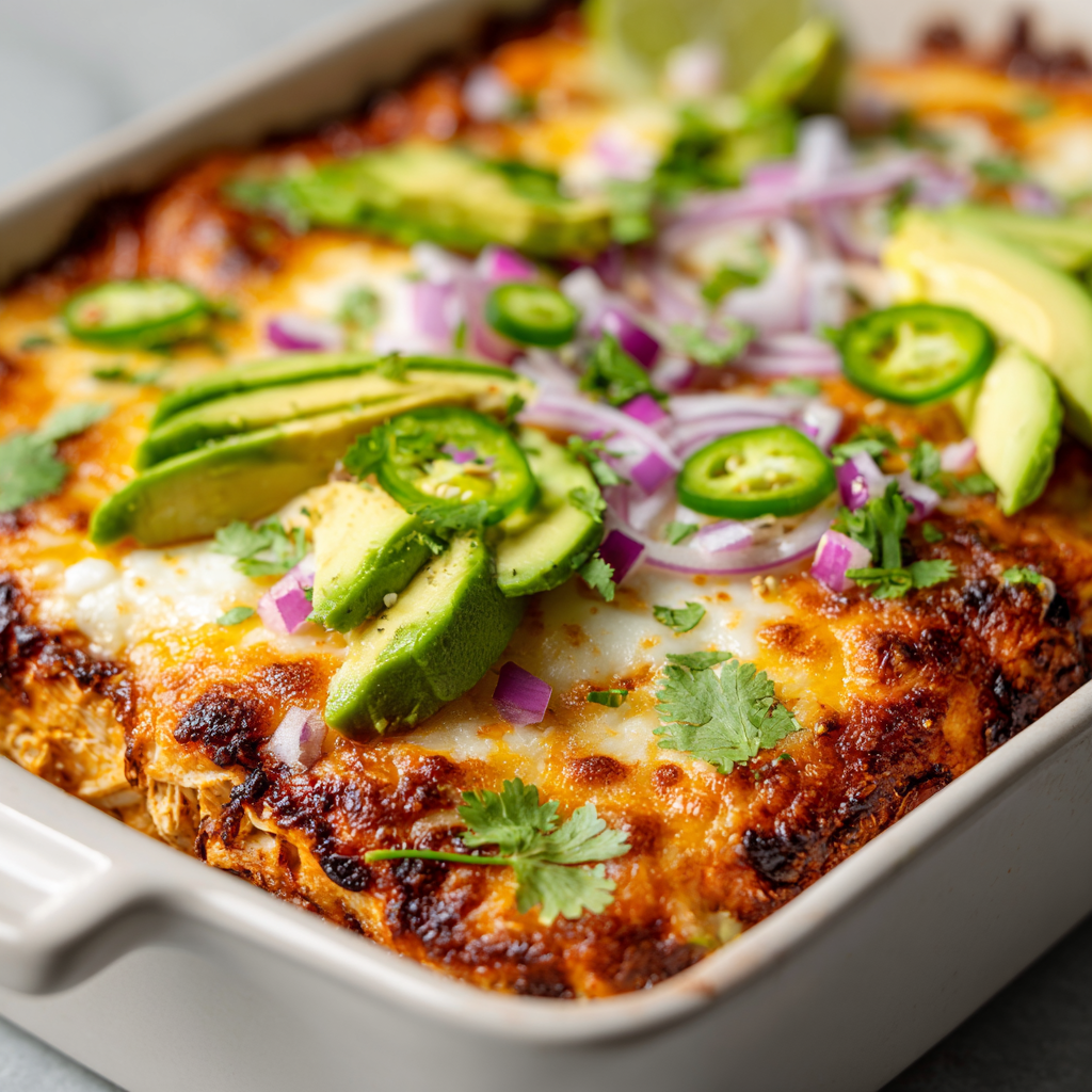 Green Enchilada Casserole