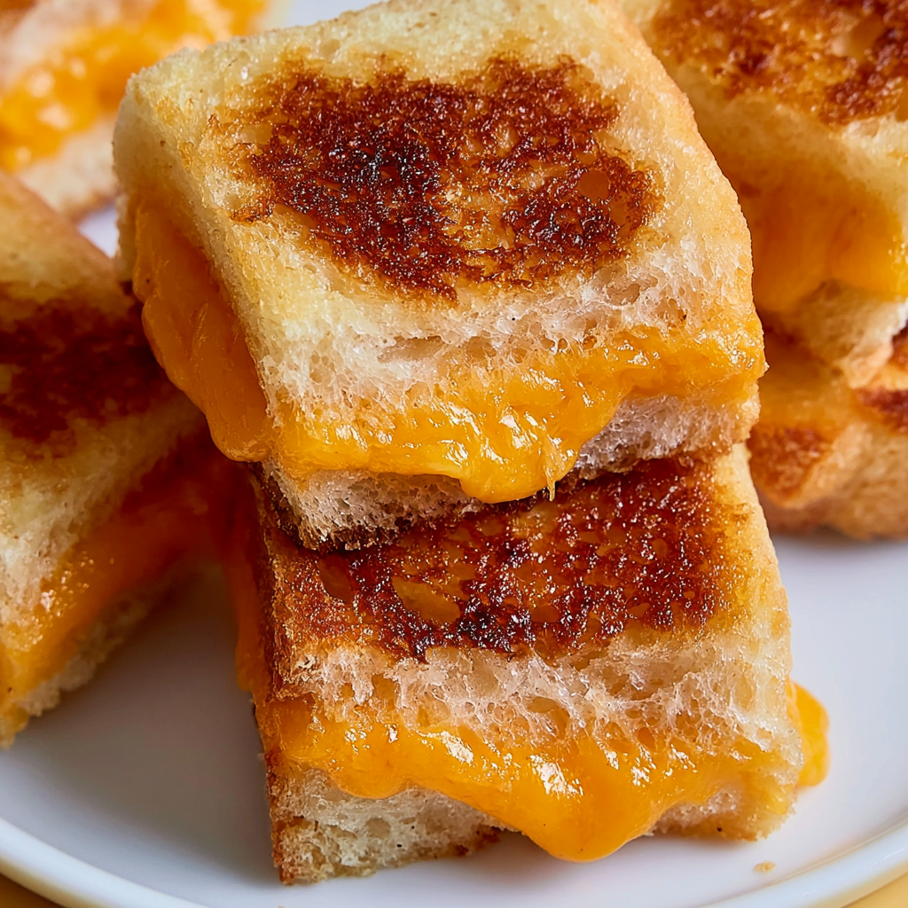 Crispy Grilled Cheese Croutons