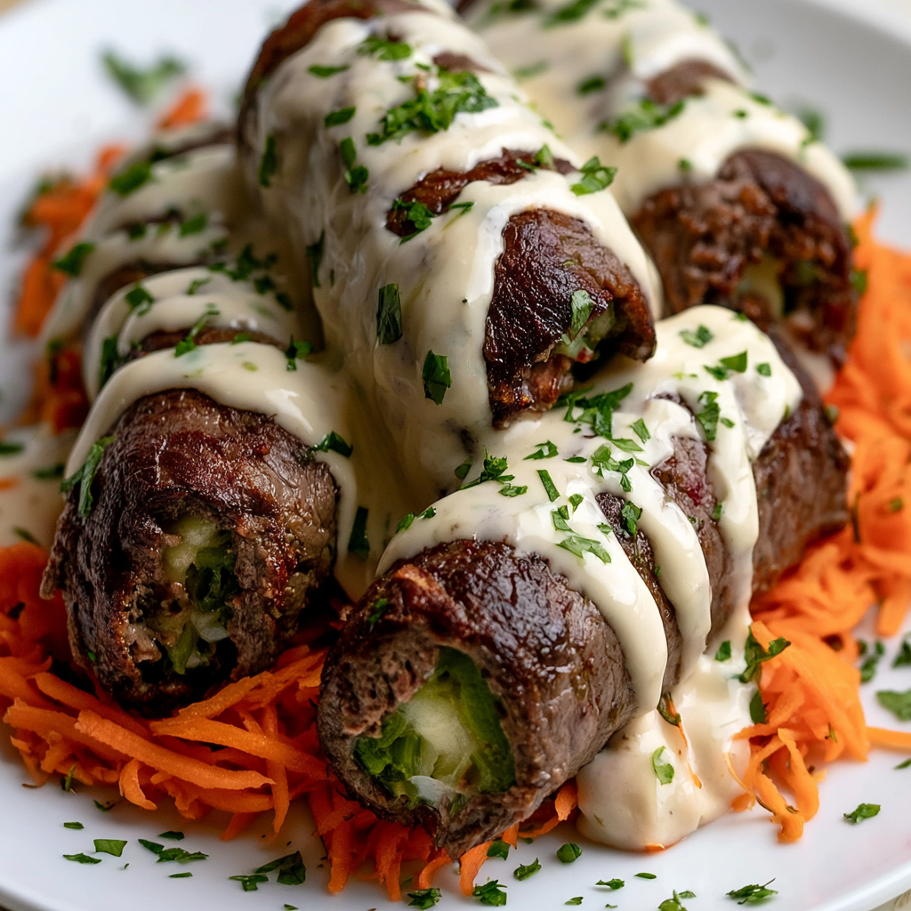 Hatch Green Chile Steak Roll Ups
