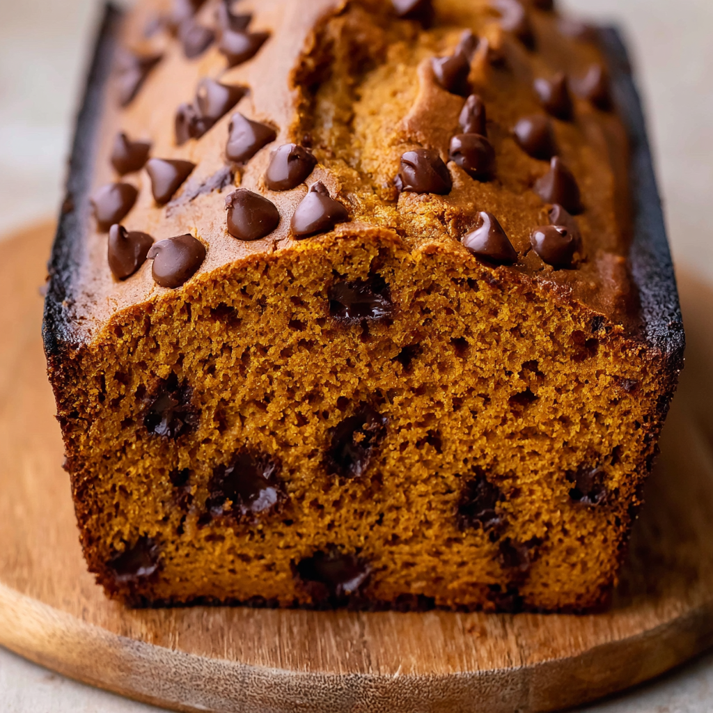 Chocolate Chip High Altitude Pumpkin Bread