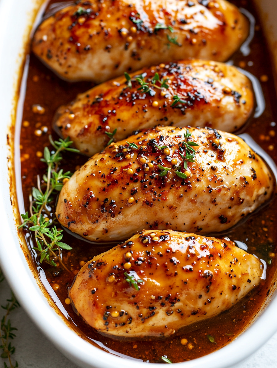 Honey Mustard Chicken (Juicy 35-Minute Baked Breasts)