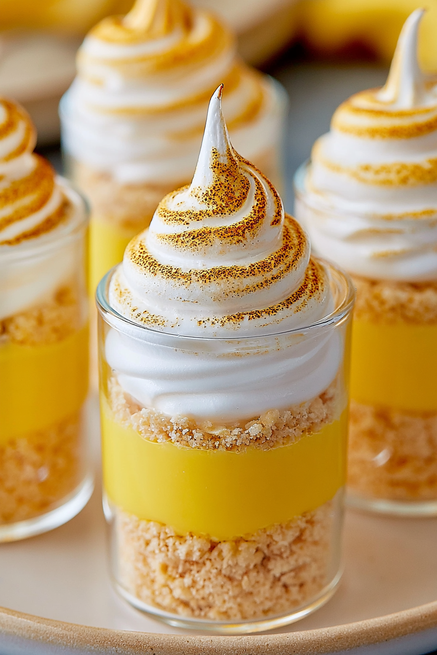 Lemon Meringue Pie Shooters