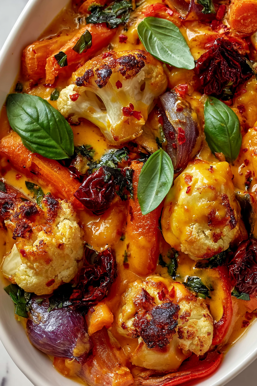 Creamy Marry Me Roasted Vegetables