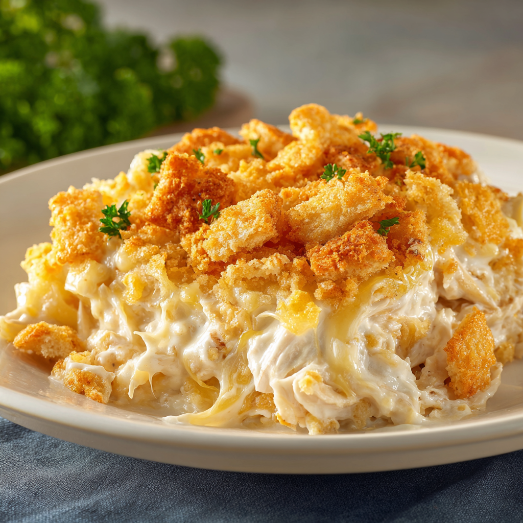 Million Dollar Chicken Casserole (Creamy, Crunchy Weeknight Bake)