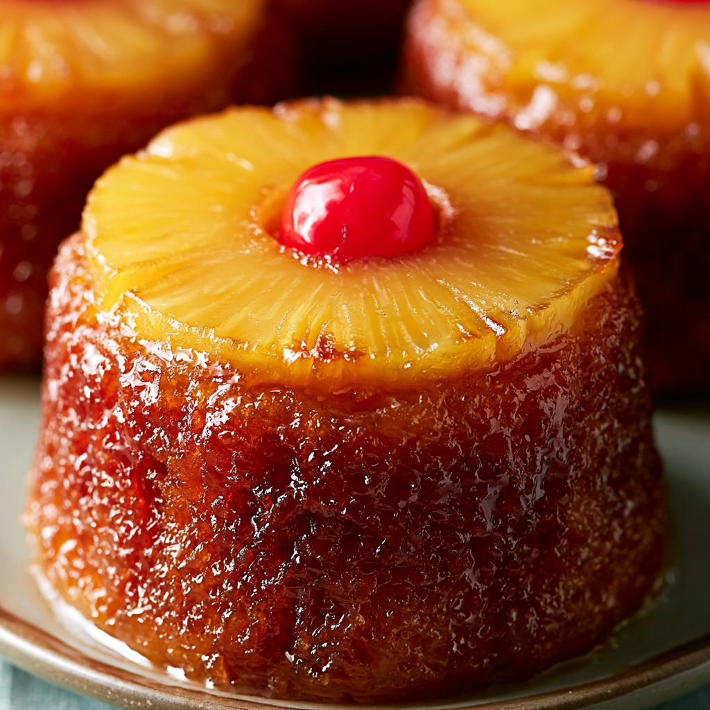 Mini Pineapple Upside Down Cakes