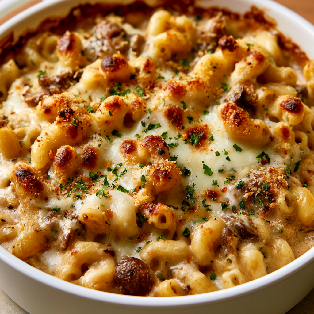 Creamy Mushroom Pasta Bake