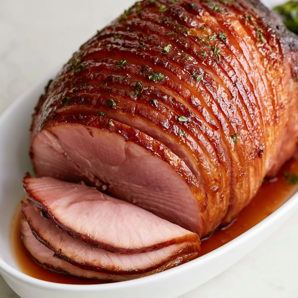 Mustard Glazed Spiral Ham
