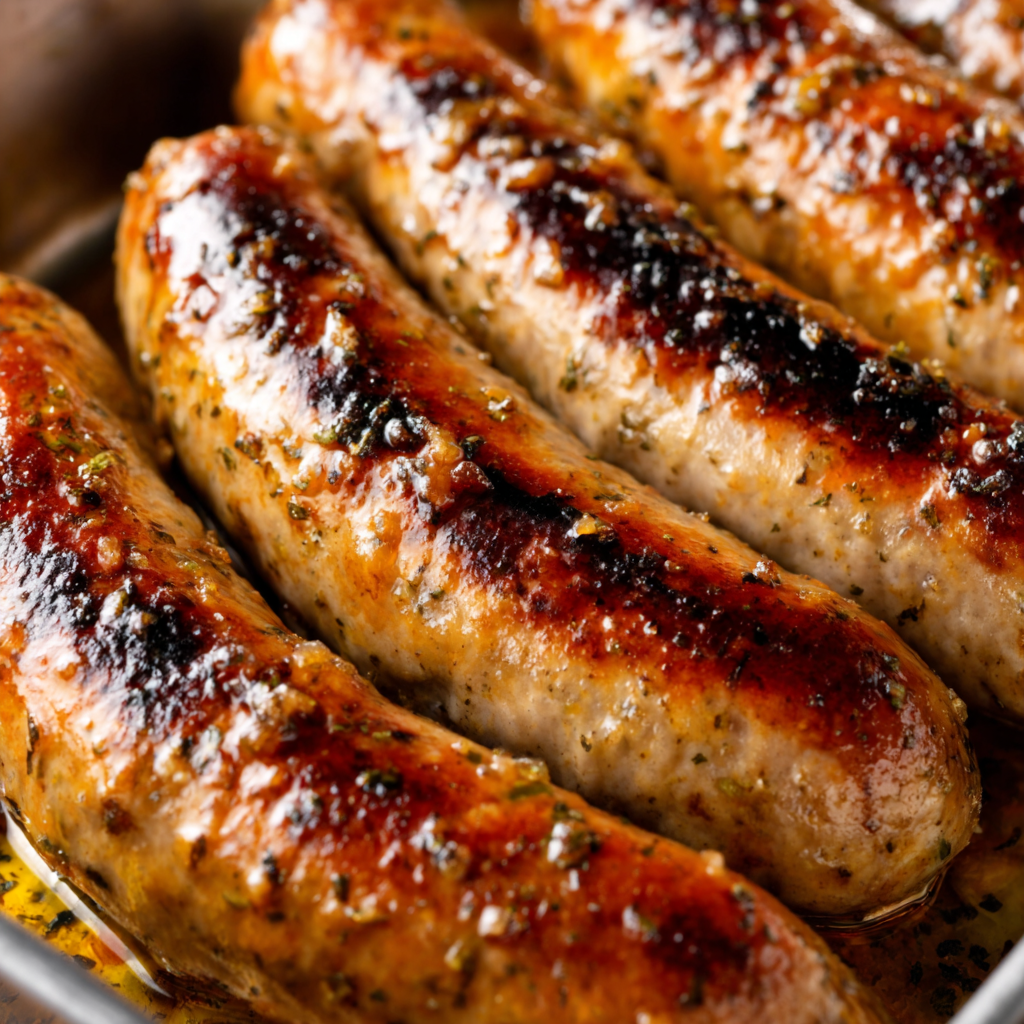 Honey Garlic Glazed Sausages
