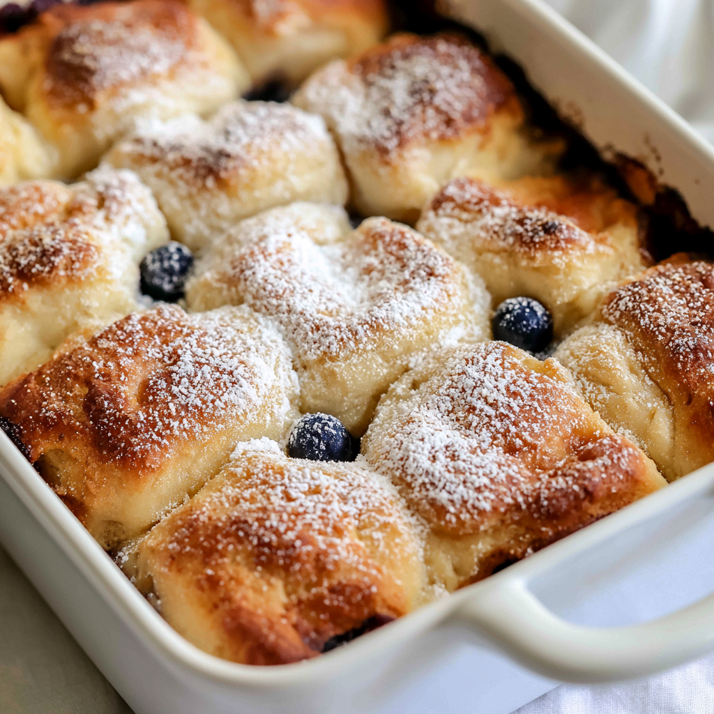Blueberry Pancake Casserole
