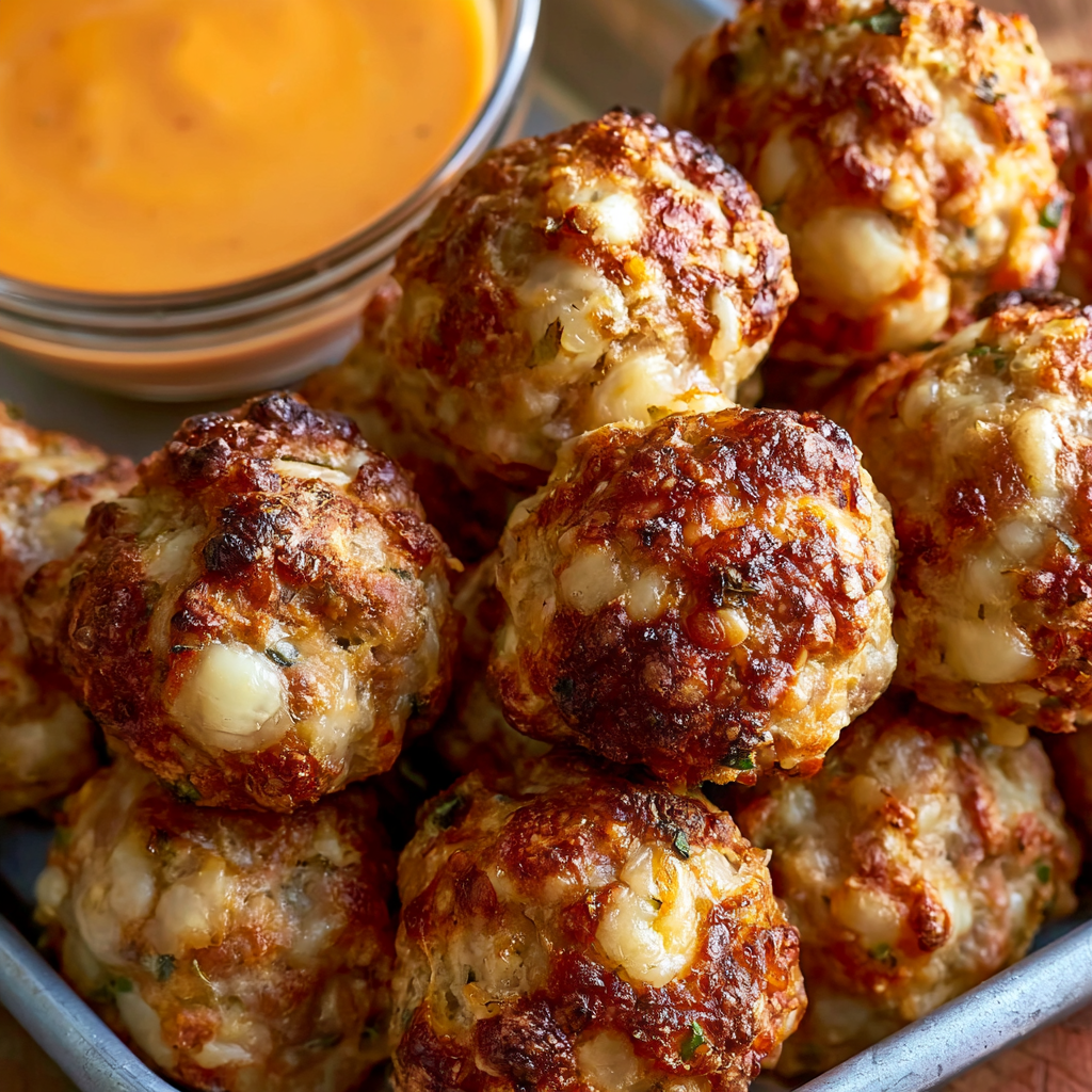 Pork Rind Sausage Balls