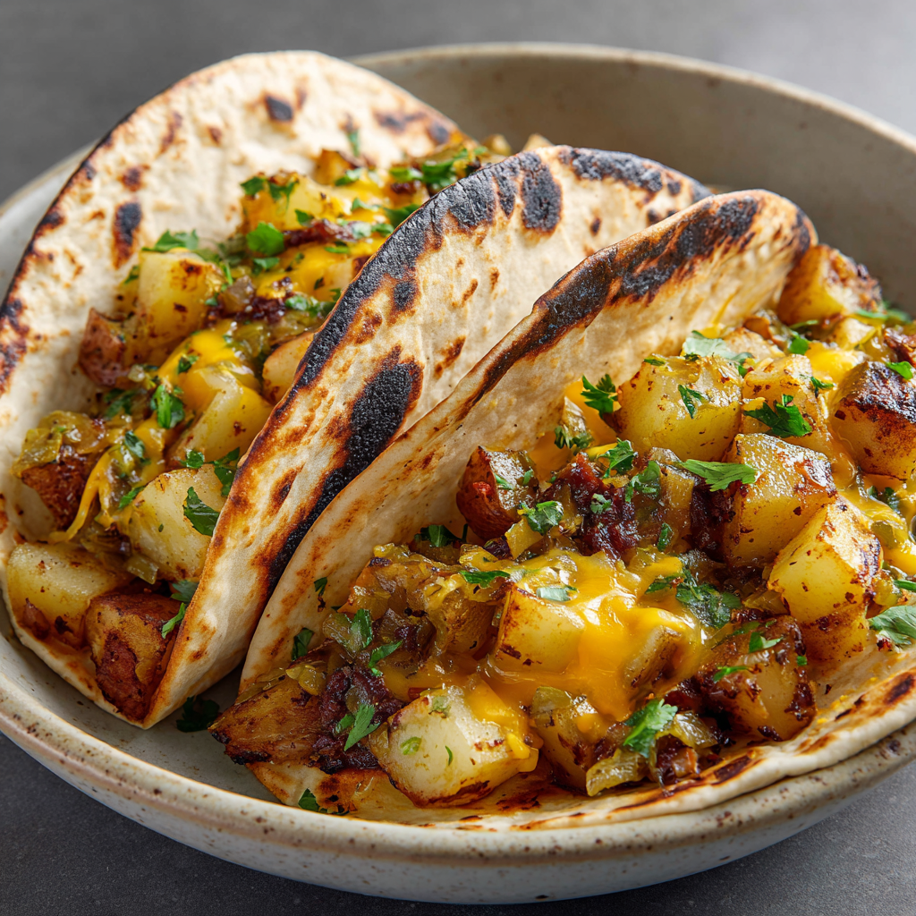 Potato Green Chile Tacos