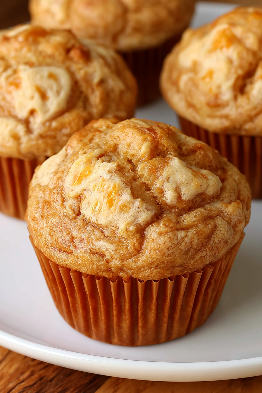 Marbled Pumpkin Butter Muffins