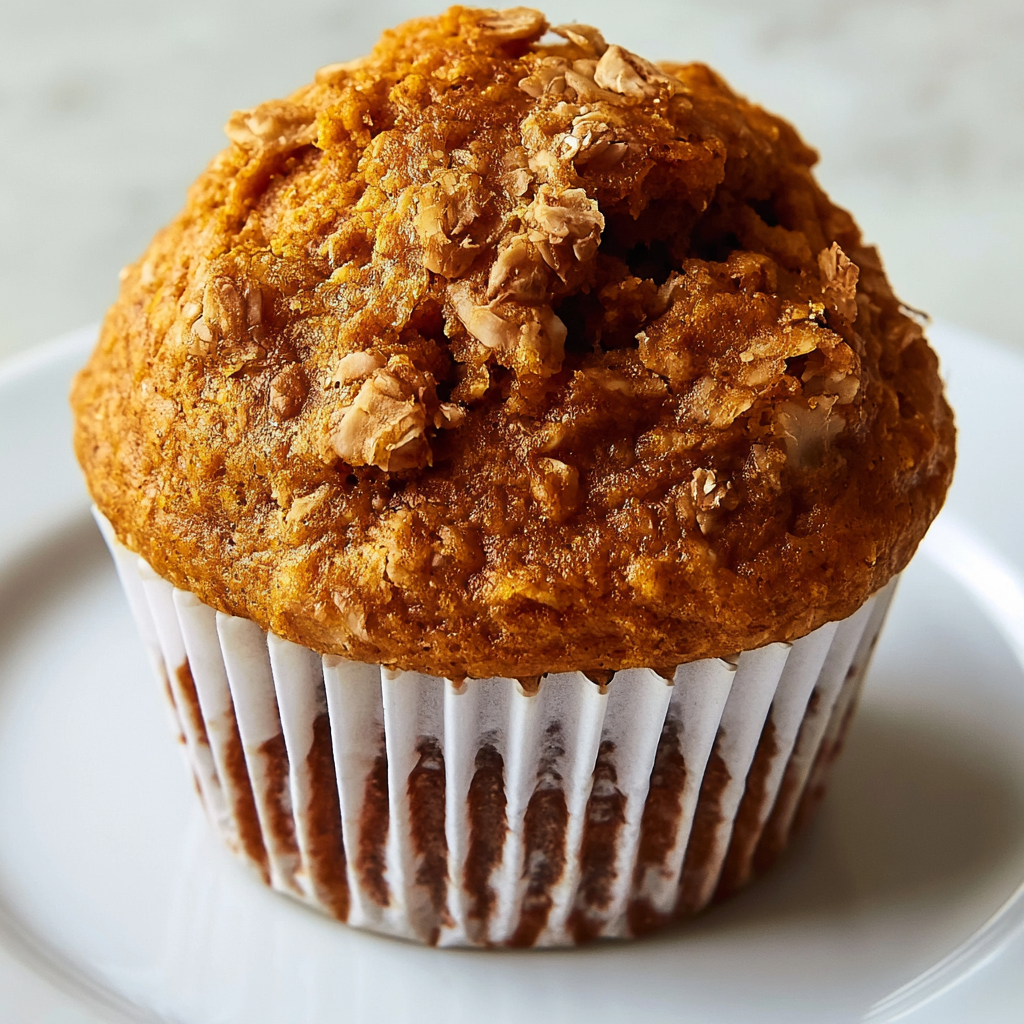 Spiced Pumpkin Oat Lactation Muffins