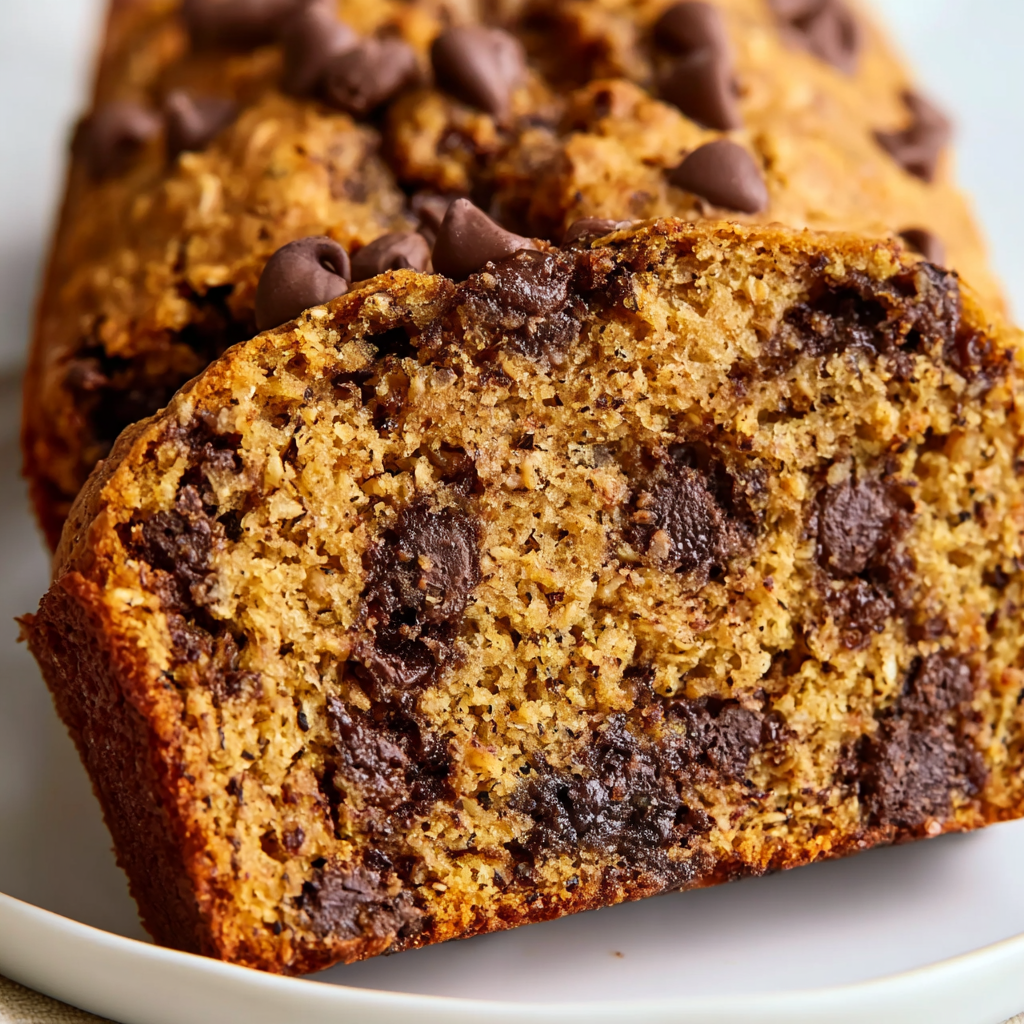 Pumpkin Oatmeal Banana Bread