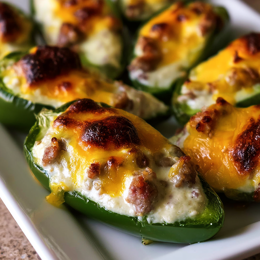Sausage Stuffed Jalapeños