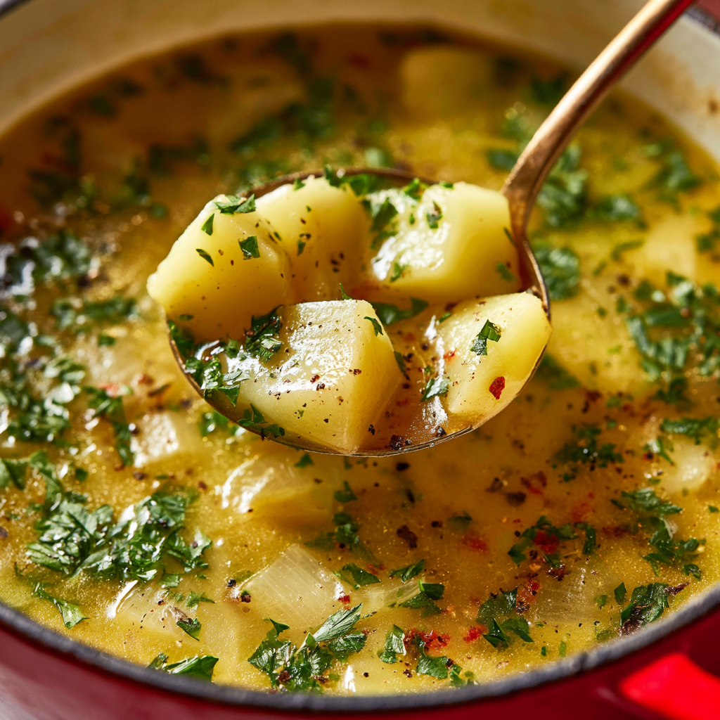 Soothing Garlic Potato Soup