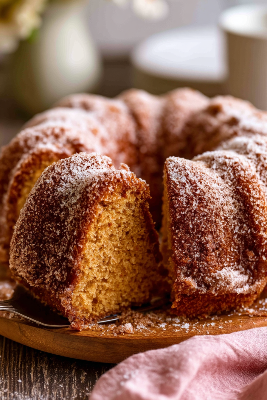 Spiced Apple Cider Donut Cake