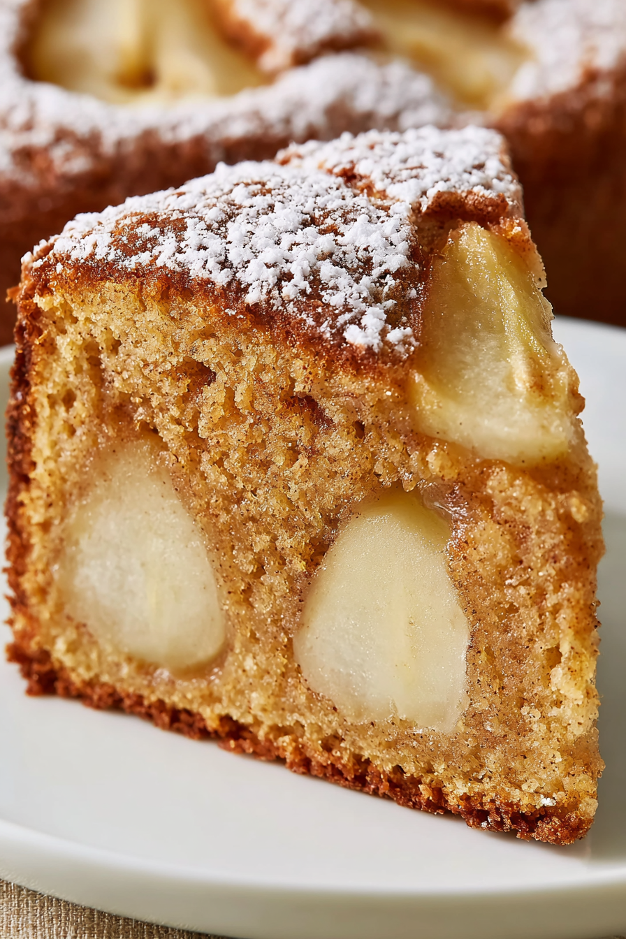 Spiced Pear Upside-Down Cake