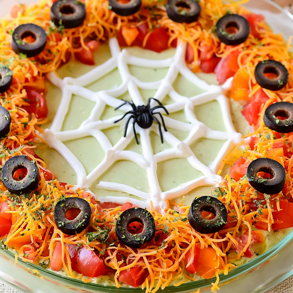 Spider Web Taco Dip