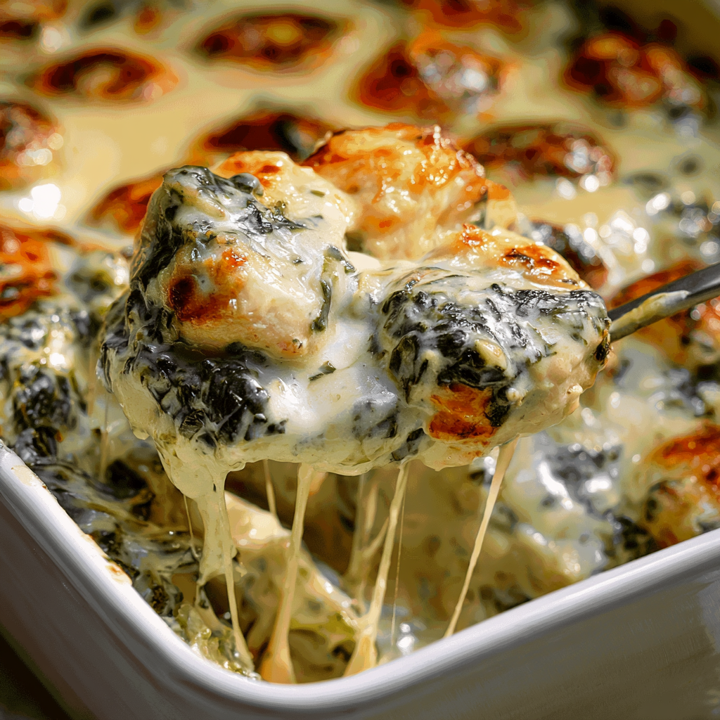 Spinach Artichoke Chicken with Cottage Cheese