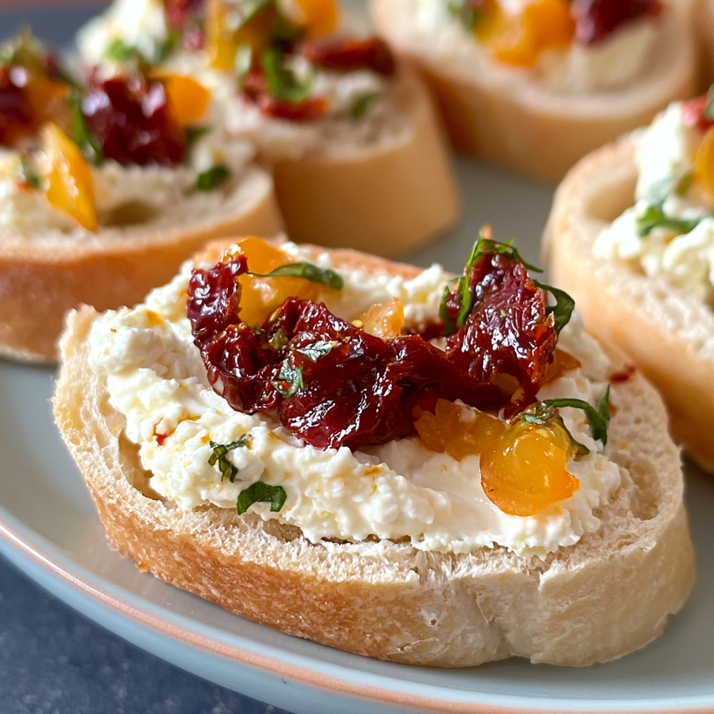 Sun-Dried Tomato Bruschetta