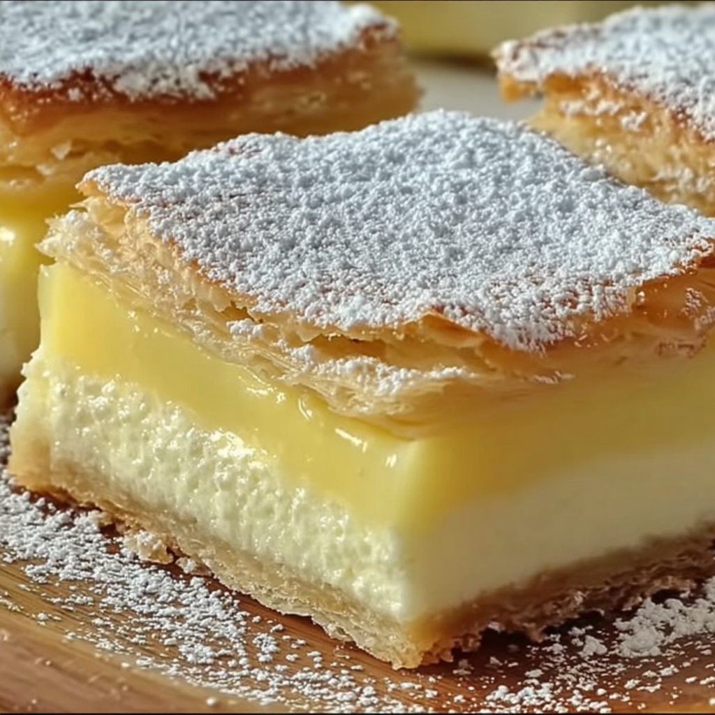 Vanilla Custard Cream Squares