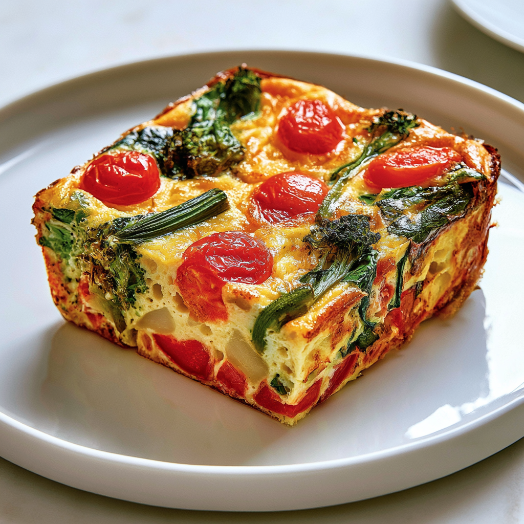 Cheesy Veggie Omelet Casserole
