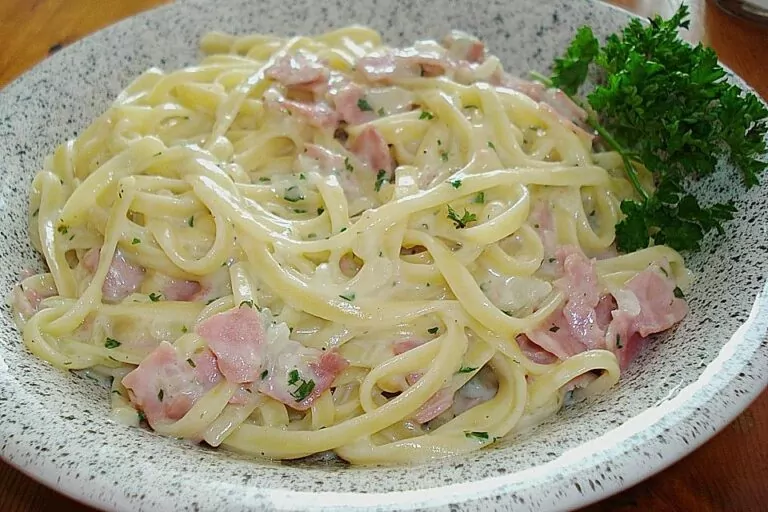 Spaghetti Carbonara light