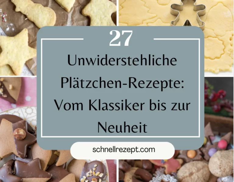 Eine Collage aus verschiedenen Keksen und Gebäckstücken.