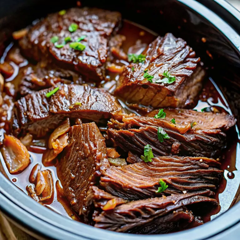 Slow Cooker BBQ Brisket Roast