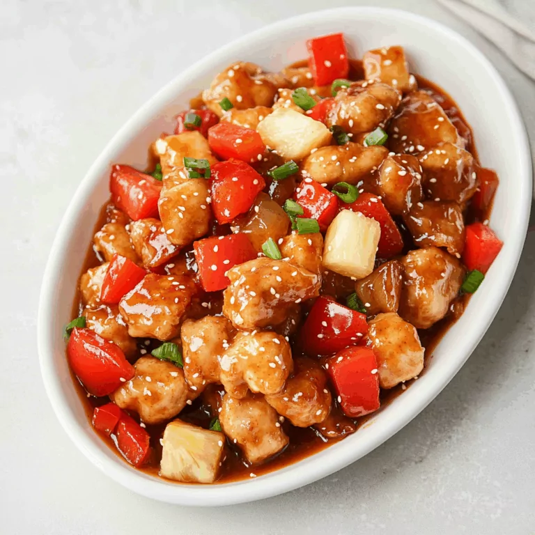 sweet and sour chicken recipe