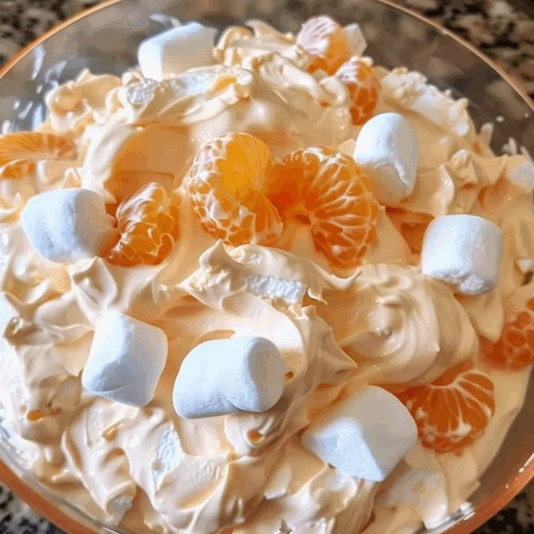 Orange Dreamsicle Salad with Marshmallows