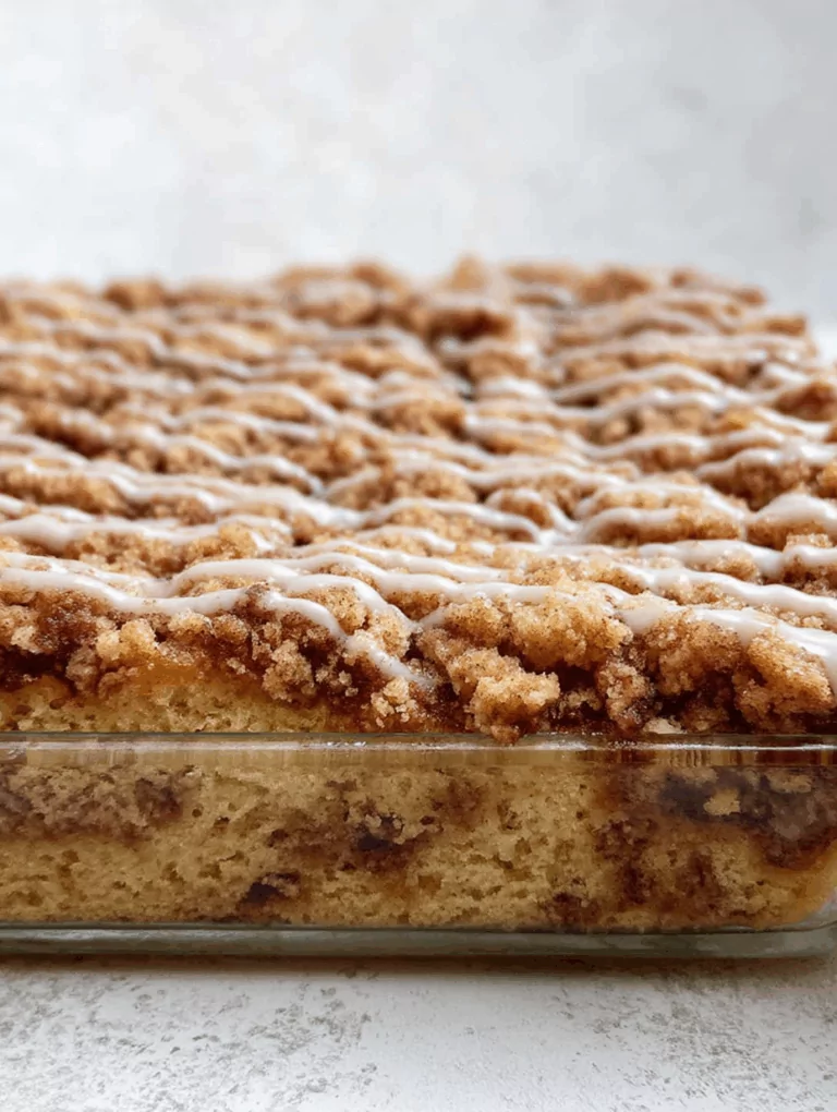 Amish Cinnamon Streusel Cake with Vanilla Glaze