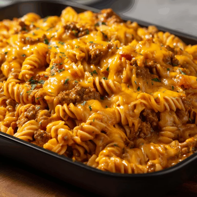 Cheesy Beef Taco Pasta
