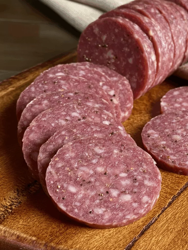 Easy Homemade Summer Sausage