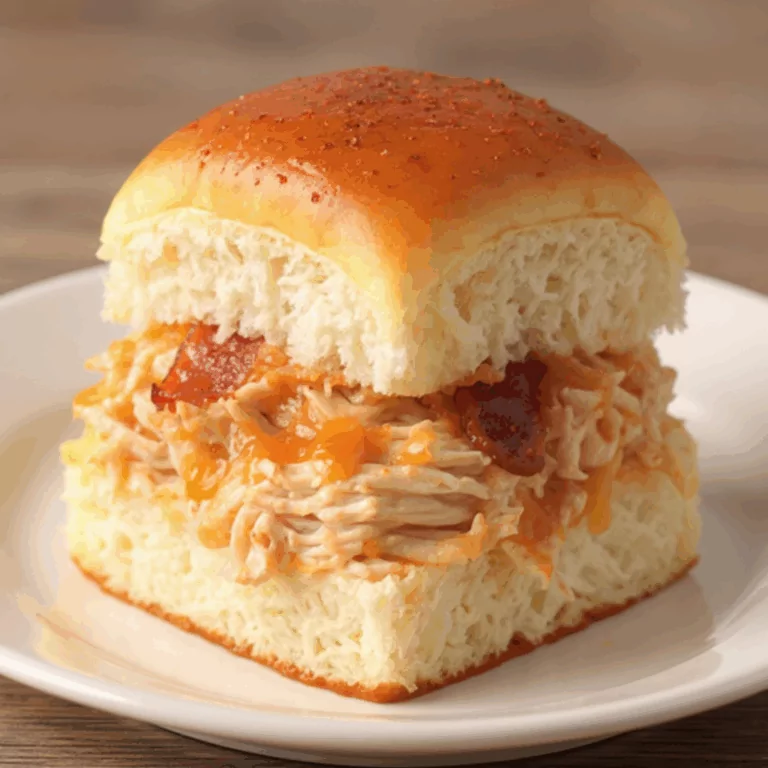Bacon BBQ Chicken Sliders