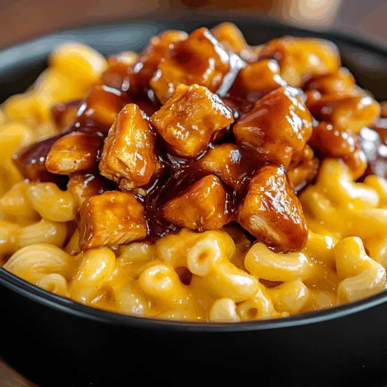 Honey BBQ Chicken Mac and Cheese